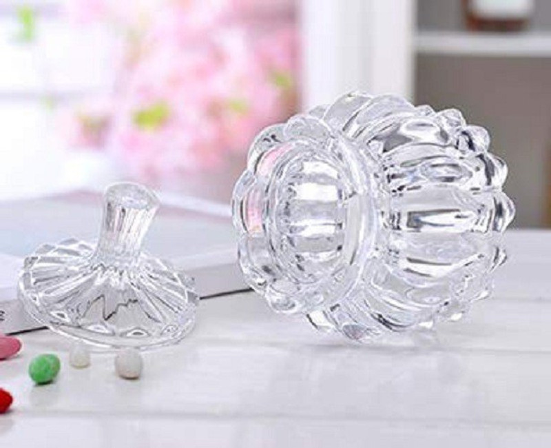 keshavmadhav 002 Glass Candy Bowl(Clear, Pack of 3)