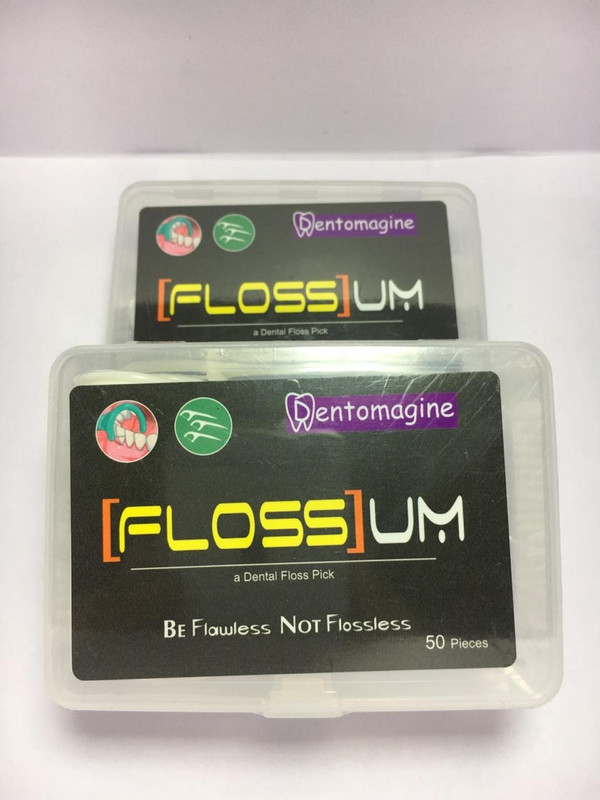 dentomagine FLOSSUM - Dental Floss Stick(3.5 inch, Pack of 2)