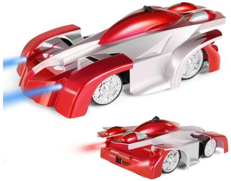aarav Rechargeable RC Wall Climber Car with Mini Control Dual Mode Car Toy For Kids (Red)(Multicolor)