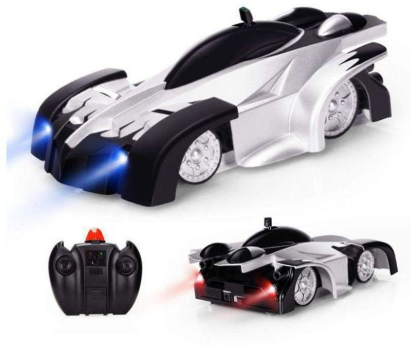 aarav Rechargeable RC Wall Climber Car with Mini Control Dual Mode Car Toy For Kids (Black)(Multicolor)