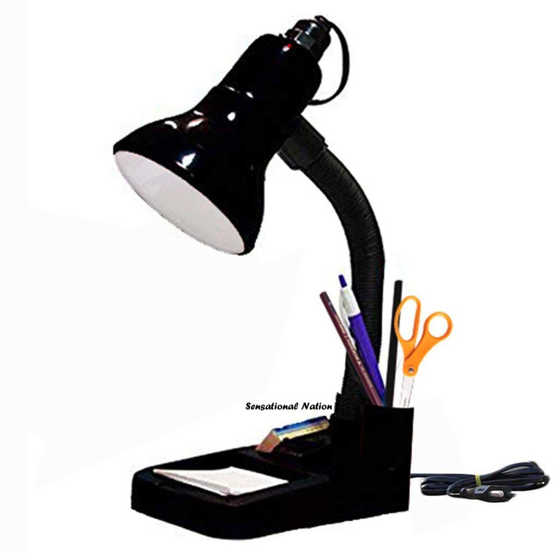 Sensational Nation Flexible Black Electric Study Lamp(20 cm, Black)