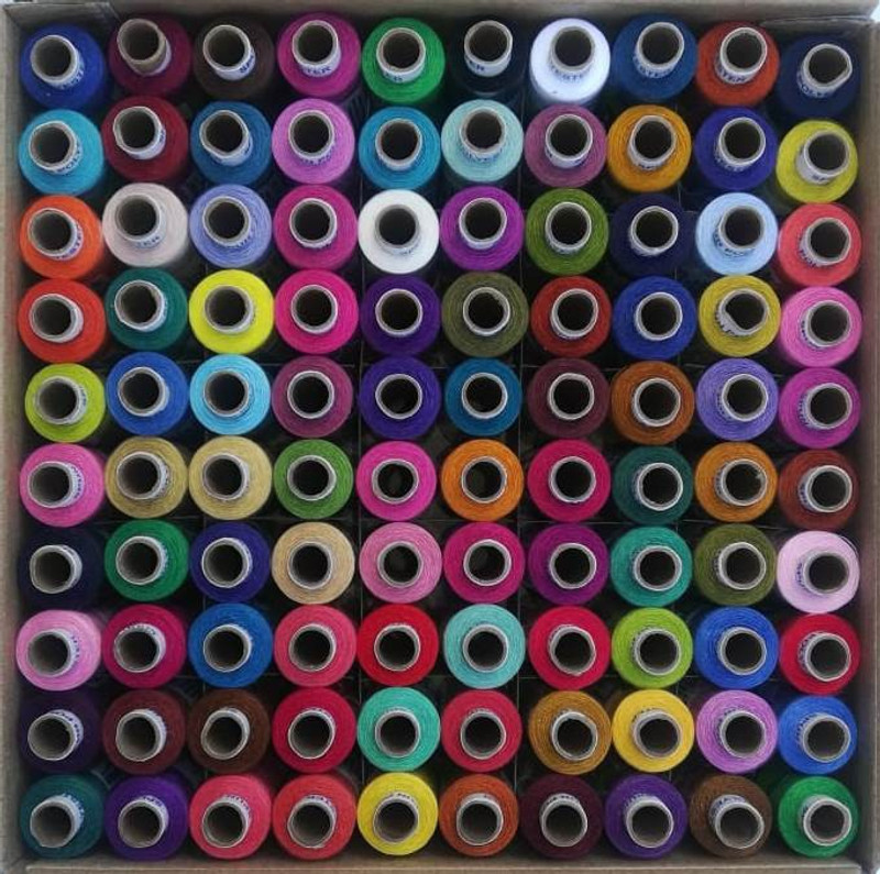 jay shubham threads 300 meters (100 shades each 1 in no) Thread(300 m Pack of100)