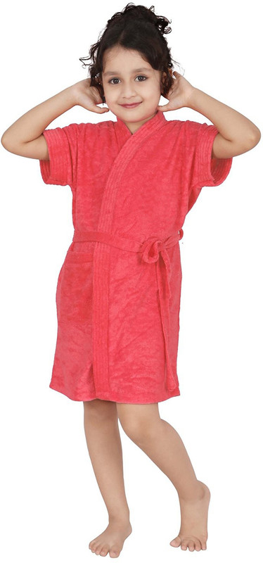 Be You Peach XXS Bath Robe(1 Bathrobe with belt, For: Baby Boys & Baby Girls, Peach)