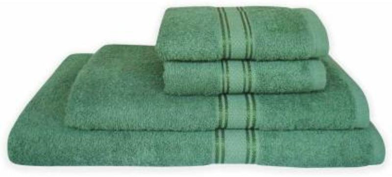 elstone home Cotton 489 GSM Bath Towel Set(Pack of 4, Green)