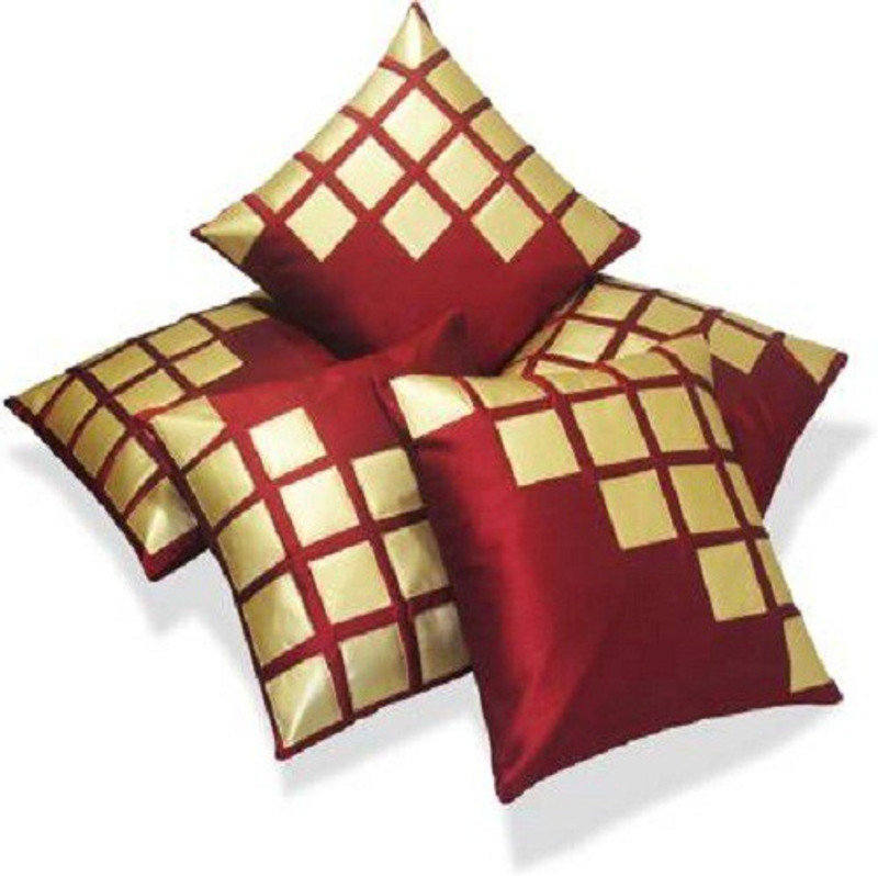 faiba 3D Printed Cushions Cover(Pack of 5, 40 cm*40 cm, Multicolor)