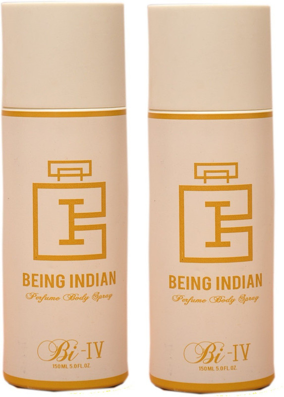 being indian BI - 4 300ML PACK OF 2 Body Spray  -  For Men & Women(300 ml, Pack of 2)