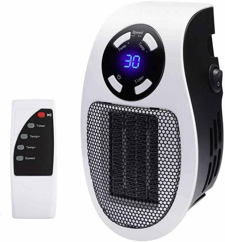 SellRider Portable Heater with New Smart Remote Control, LED Display METAL AND FIVER PLASTIC Fan Room Heater
