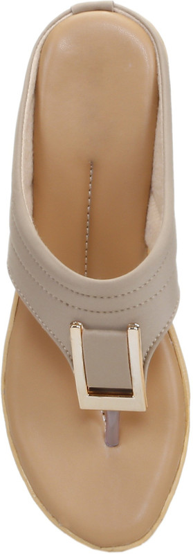 Zappy New Design Stylish Women Beige Wedges