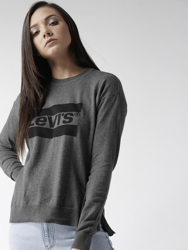 grey levis sweater
