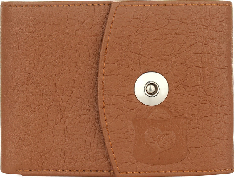 heart choice Men Brown Artificial Leather Wallet(9 Card Slots)