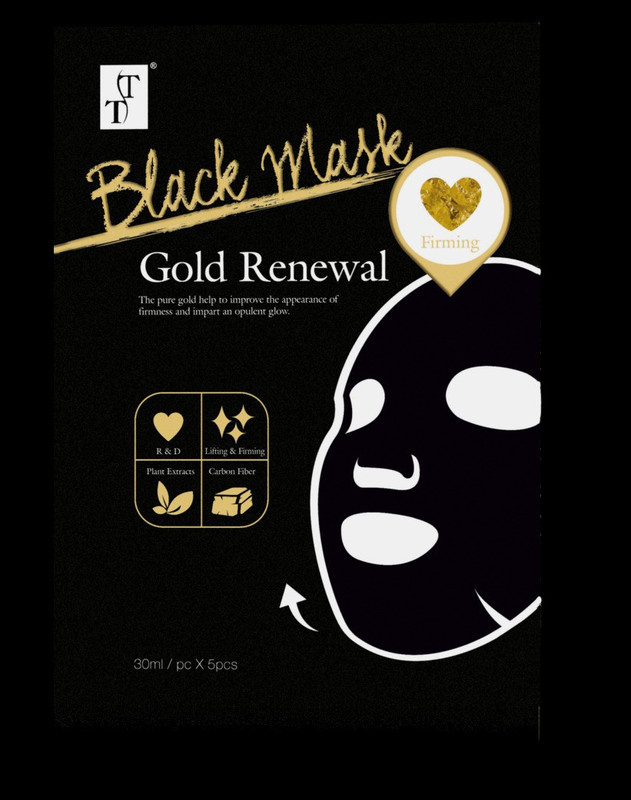 the love co Black Mask Gold Renewal Charcoal Face Sheet Mask(30 ml)