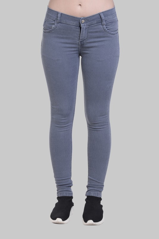 Ziva Fashion Skinny Women Grey Jeans
