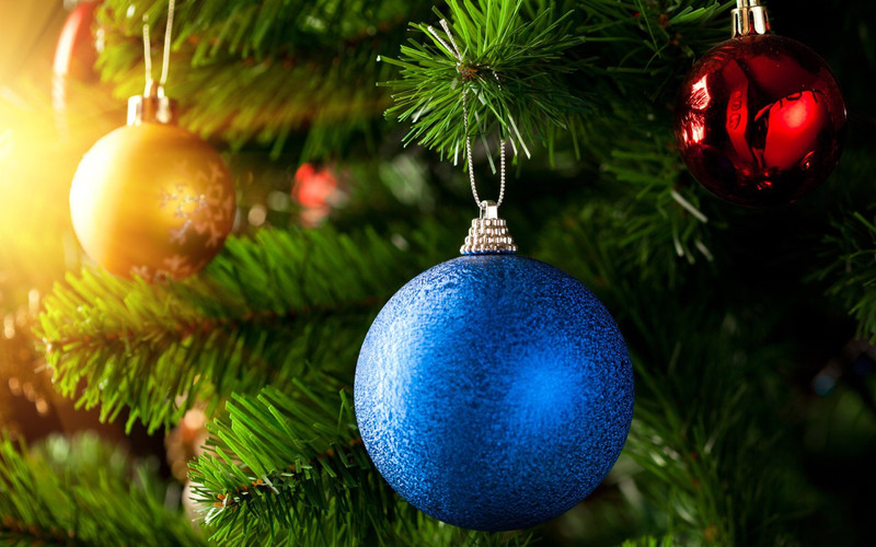 KD blue orange ornaments Sticker Poster|Christmas poster|Christmas decoration|size:12x8 inch Paper Print(8 inch X 12 inch, Rolled)