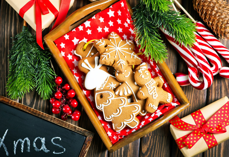 xmas with cookies Sticker Poster|Christmas poster|Christmas decoration Paper Print(12 inch X 18 inch, Rolled)