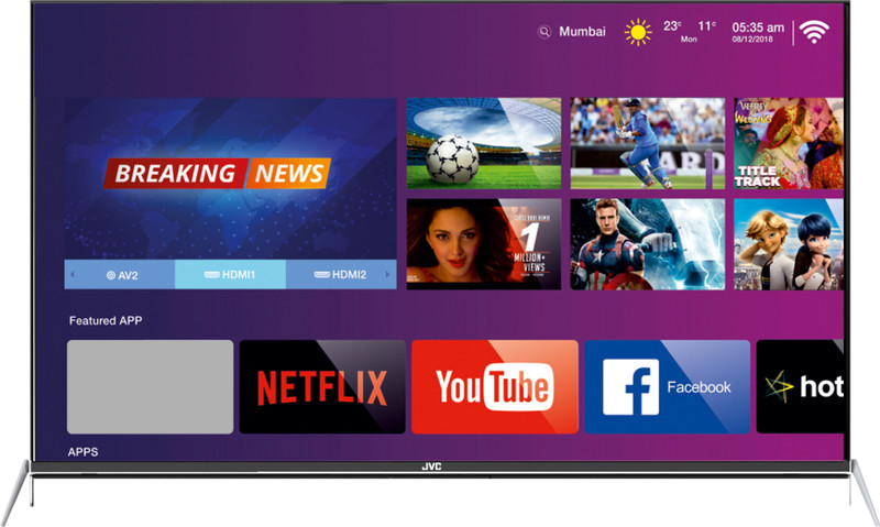 JVC Intelli Smart Series 163cm (65 inch) Ultra HD (4K) LED Smart TV(LT-65N875CO) JVC Intelli Smart Series 163cm (65 inch) Ultra HD (4K) LED Smart TV(LT-65N875CO)