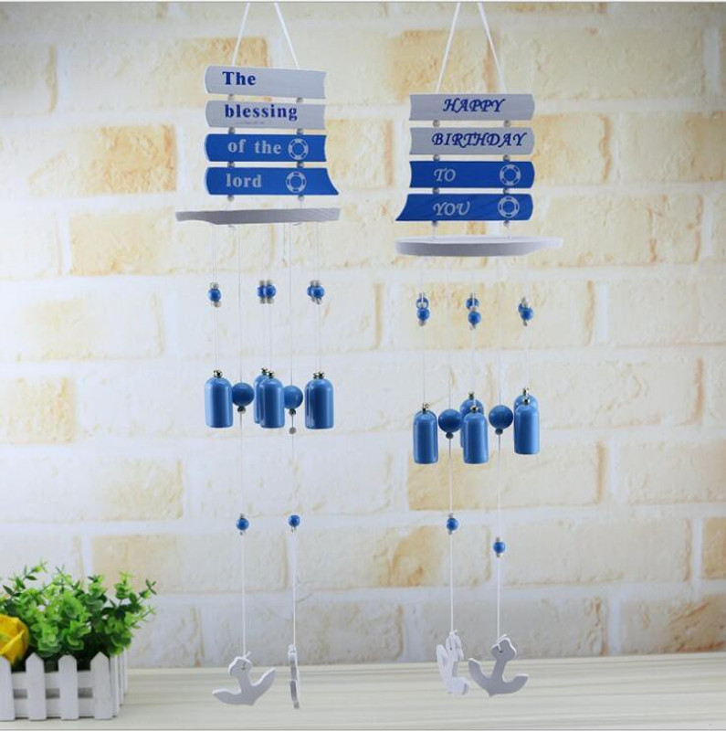 shanol Blue wooden wind chimefor home decoration Feng Shui Home Positive Energy Wooden steel Windchimes The Blessing of God for Balcony Bedroom with Good Sound Vastu Garden Decor Windchime  (25 inch, White, Blue) pack of 1 Wood, Steel Windchime(25 inch, White, Blue)