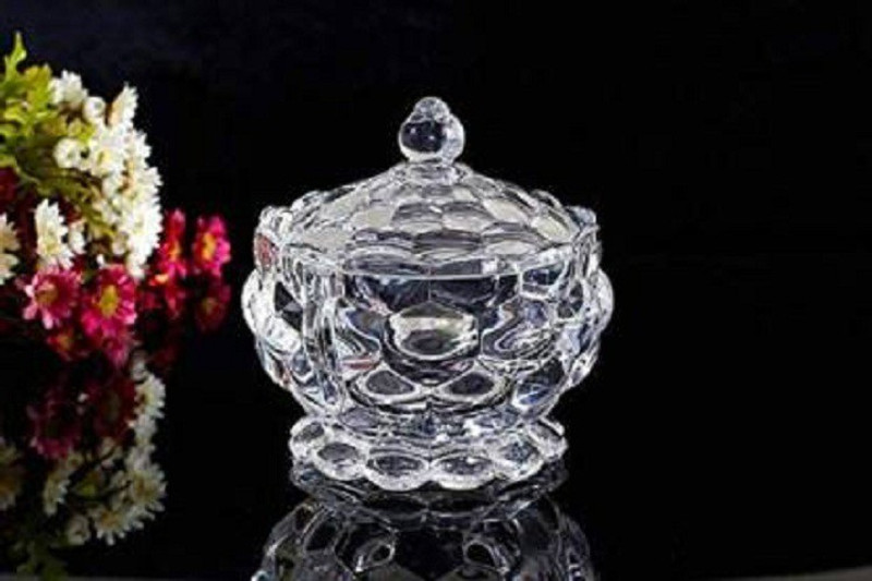 creativecreator Candy glass bowl sets 7778 Glass Disposable Candy Bowl(Clear, Pack of 3)