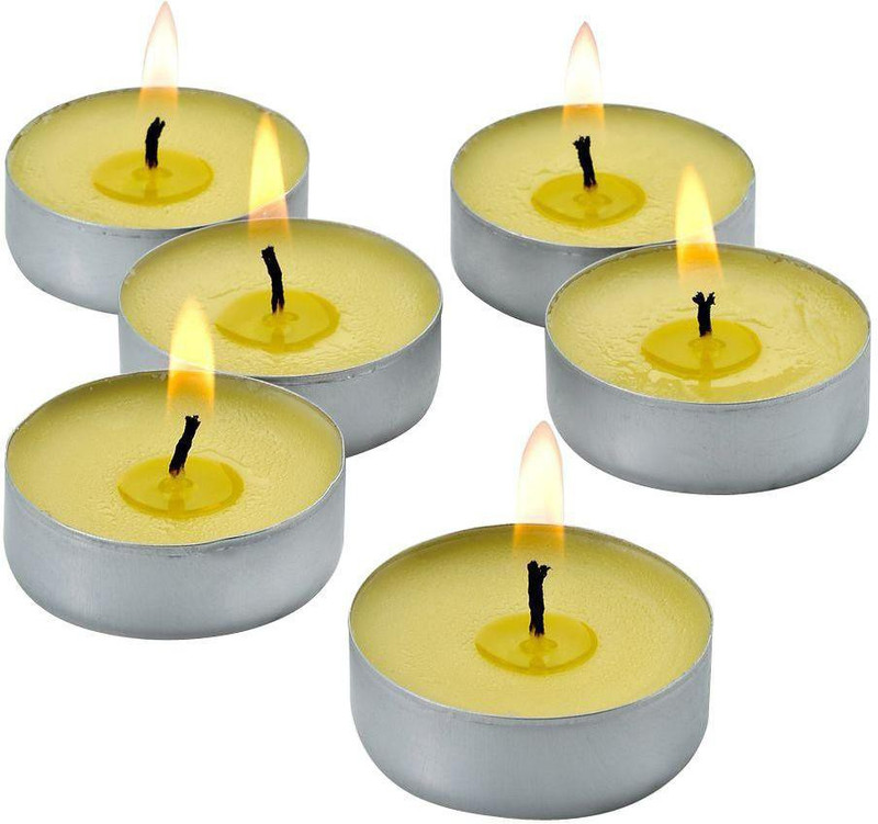 ujala Long Burning Tealight Candle Smokeless Candle(White, Pack of 50)
