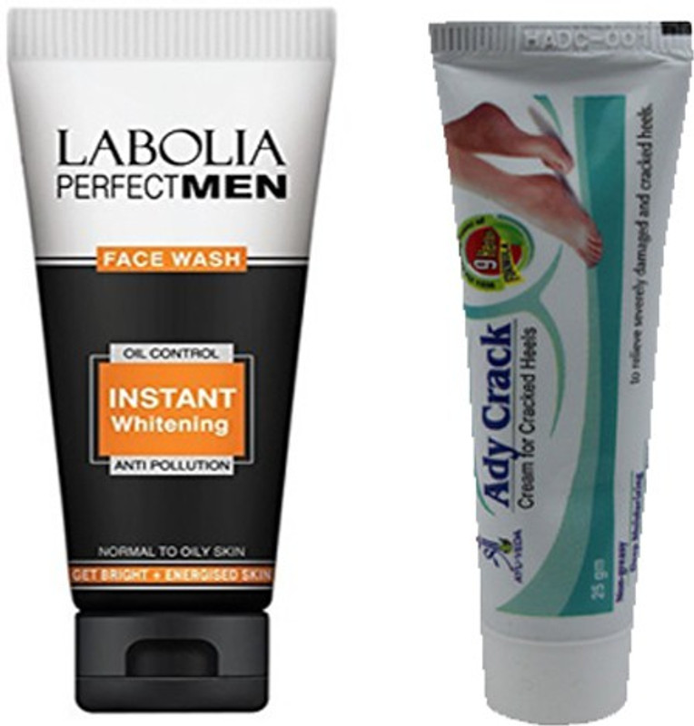 labolia Perfect Men Oil Control Facewash (50 ml) with Ady Crack Cream (25 gm)(2 Items in the set)