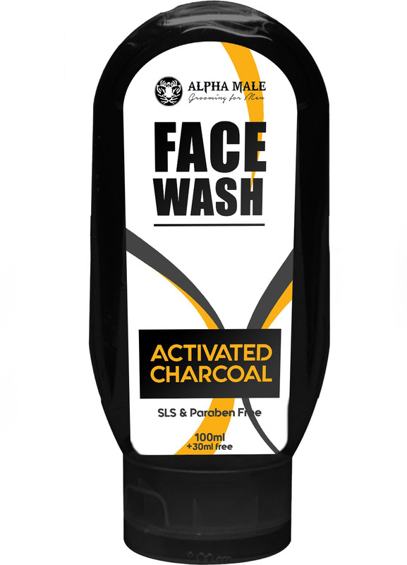 ALPHA MALE FACE WASH ACTIVATED CHARCOAL FOR MEN Face Wash(130 ml)