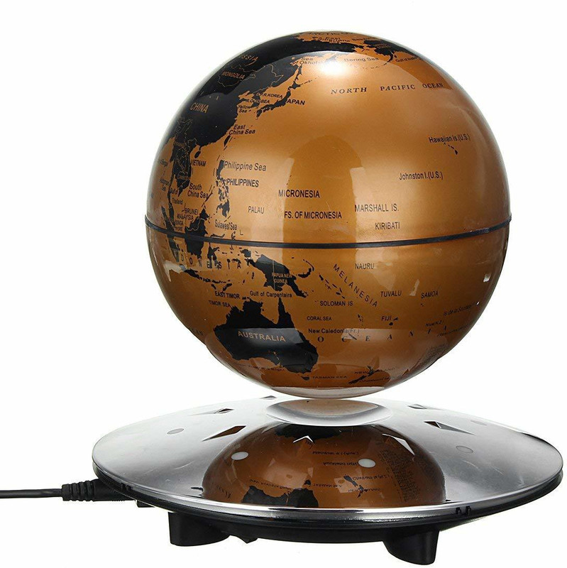 oswal Magnetic Levitation Floating Globe World Map Floating Globe Floating Globe World Globe(Large Brown)