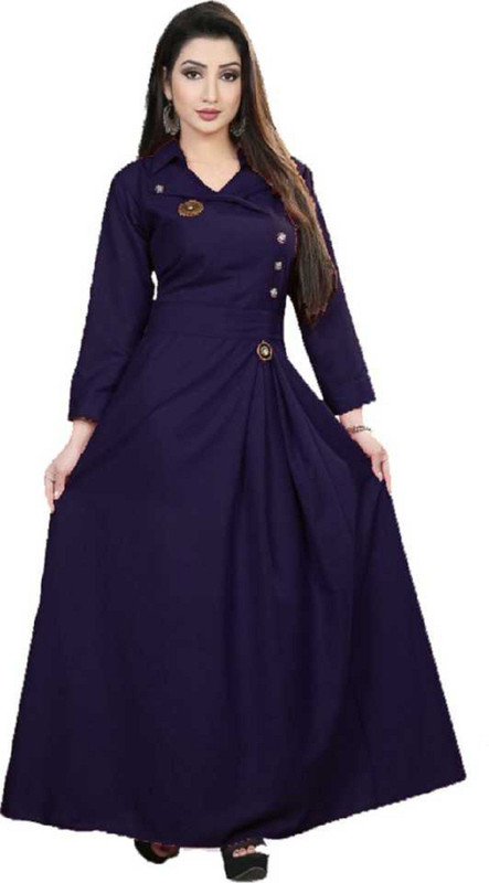 Collar neck store anarkali dress