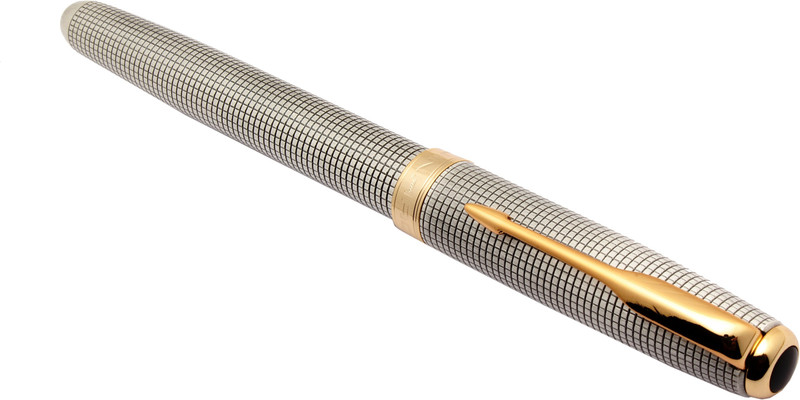 ledos Jinhao Adventure Checks Engraving Antique Look Silver Finish Fountain Pen