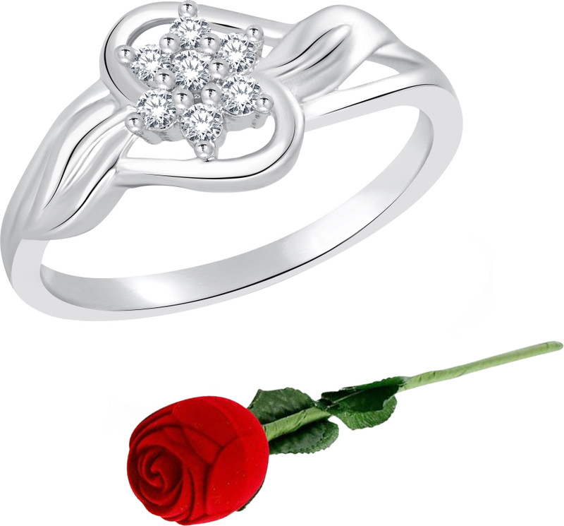 netra jewels Alloy Silver Plated Ring