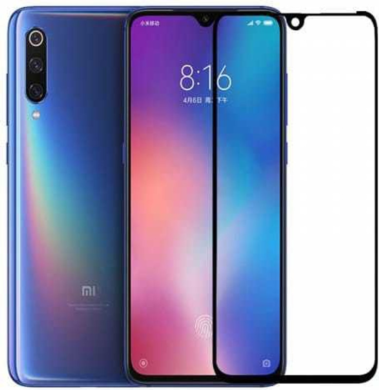 ajd Edge To Edge Tempered Glass for Redmi 9(Pack of 1)