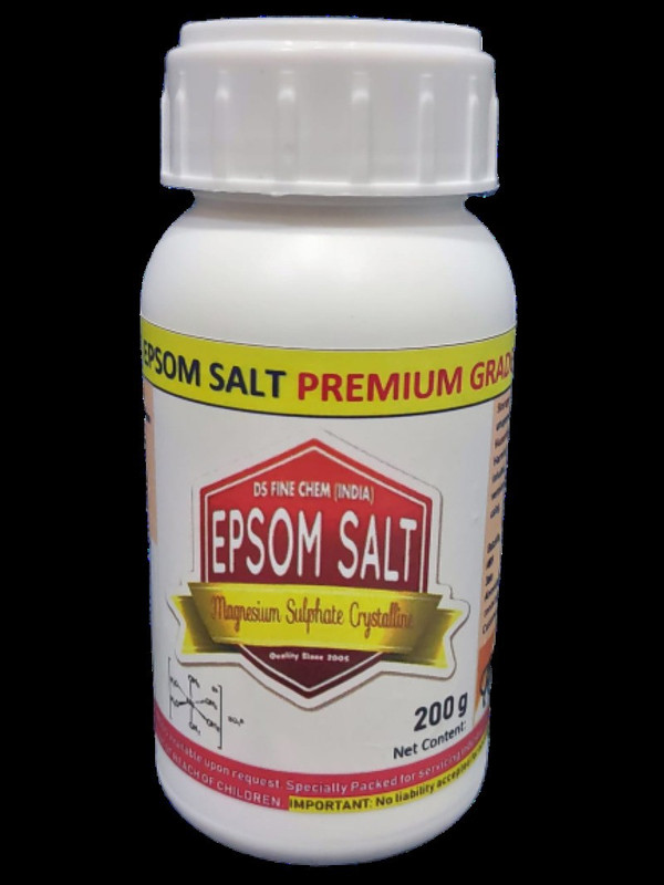 ds fine chem Superior Quality MAGNESIUM SULPHATE (Epsom Salt, 200gm) Soil Manure(200 g Granules)
