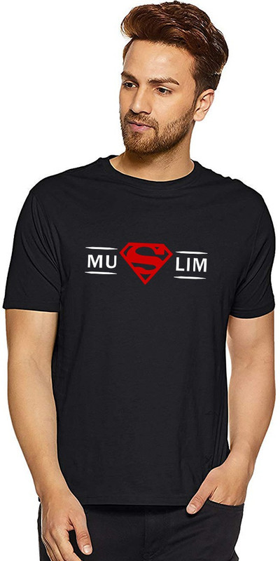 printcorners Printed Men Round Neck Black T-Shirt