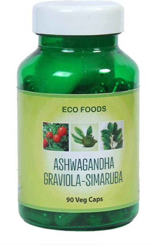 paithan eco foods Ashwagandha capsule| with Graviola & Simaruba 90 Caps(90 Tablets)