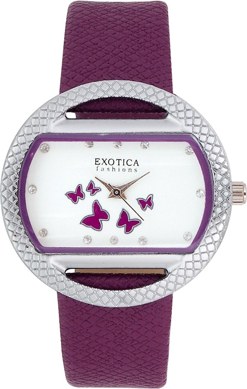 Exotica Fashions EFL-09-Purple Basic Analog Watch - For Women