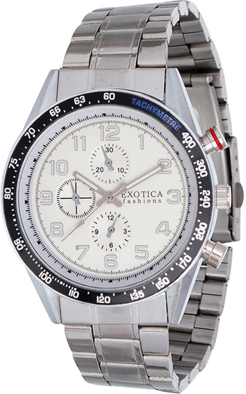 Exotica Fashions EFG-S-07-St-White Special Series Analog Watch - For Men