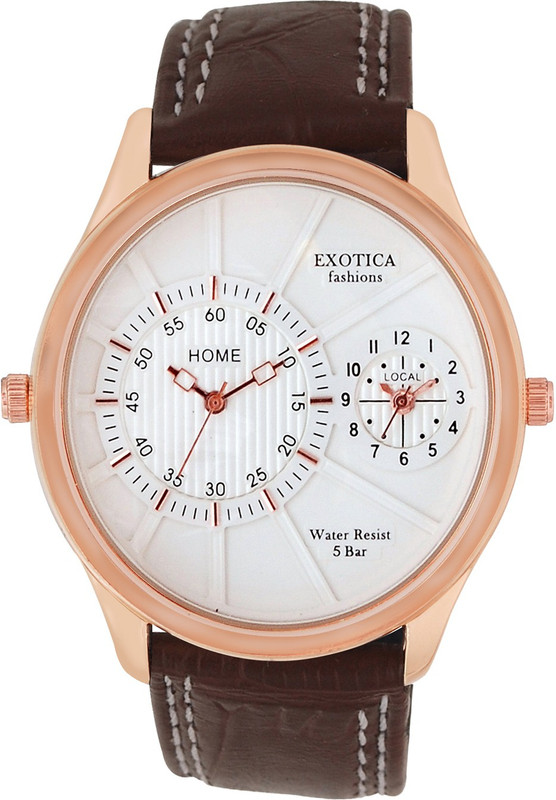 Exotica Fashions EF-71-Dual-Rose-Gold-BRDS-W Basic Analog Watch - For Men