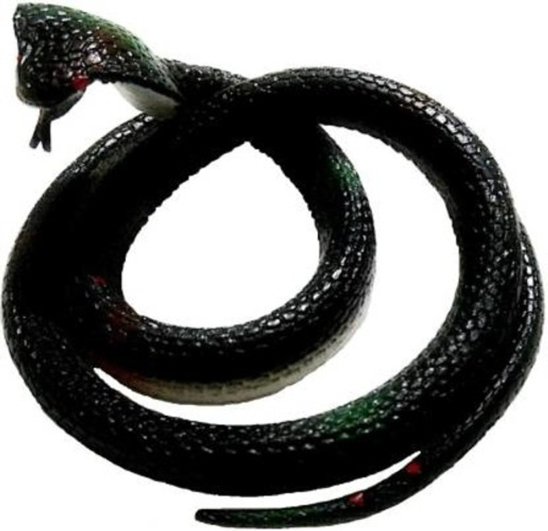 Rock World Toys & Gifts Realistic Rubber Snakes Prank Toy(Black)