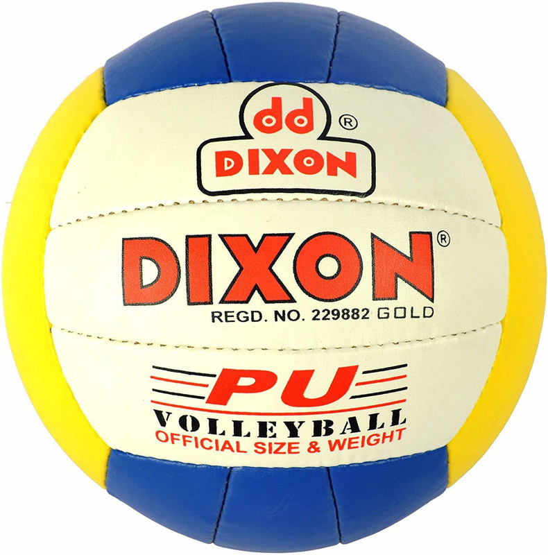Owlix VB-BUYW01 Leather Volleyball, Standard (Blue) Volleyball - Size: 5(Standard, Pack of 1, Blue)