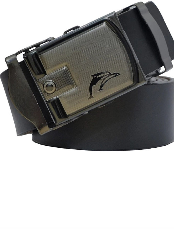 skg Men Black Texas Leatherite Belt
