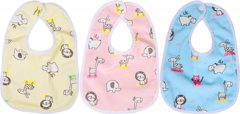 Jingle Kids Super Soft Baby Cotton Bibs Apron(Multicolor)