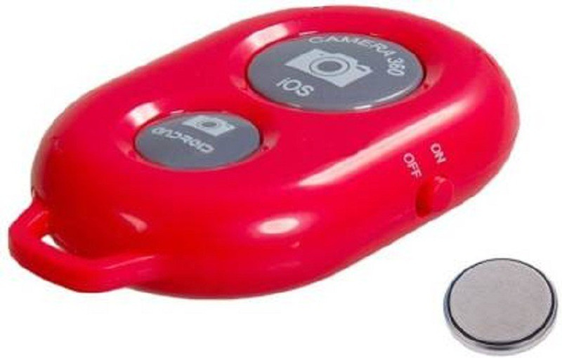 BLENDIA Camera Wireless Bluetooth Remote Controler Shutter For Selfie Stick-02369 Camera Remote Control(Pink)