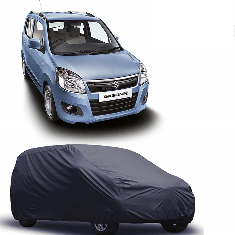 SS Mart Car Cover For Maruti Suzuki WagonR (Without Mirror Pockets)(Grey, For 2008, 2009, 2010, 2011, 2012, 2013, 2014, 2015 Models)