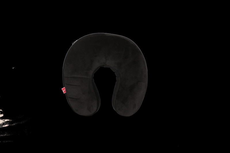 k3comfort Black Velvet Car Pillow Cushion for Universal For Car(Contemporary, Pack of 1)