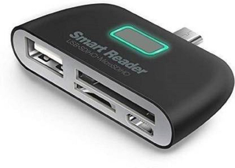 play run Smart Card Reader Adapter `All Type-c Smartphones Card Reader(Black)