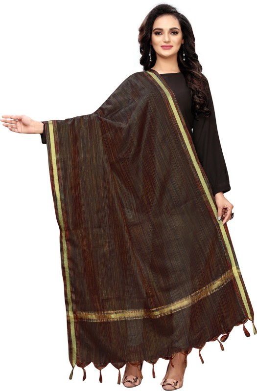 Swaron Cotton Silk Woven, Solid Women Dupatta