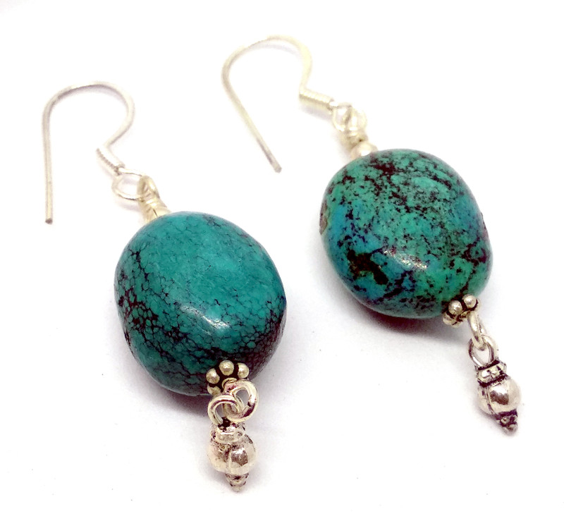 swati NATURAL STONES 925 STERLING SILVER EARING Silver, Sterling Silver Drops & Danglers