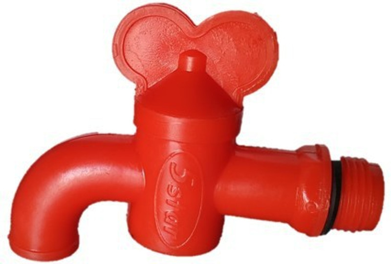 maruti REDVRNT1-307 PVC Plastic Bibcock/Water Tap for Kitchen, Bathroom Wash Basins (1/2", 15 mm) Bib Tap Faucet(Wall Mount Installation Type)