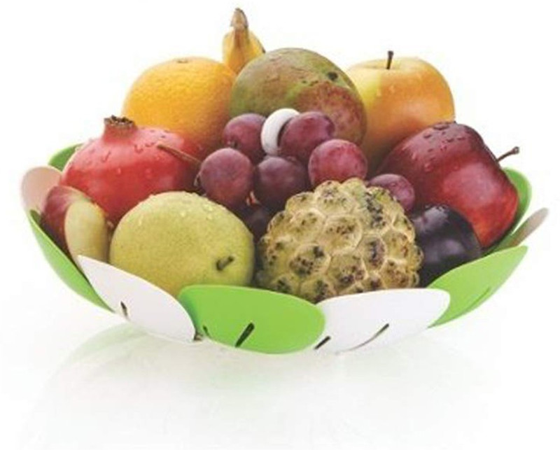 batwada Adjustable Foldable Basket Plastic Fruit & Vegetable Basket Polypropylene Fruit & Vegetable Basket(Multicolor)