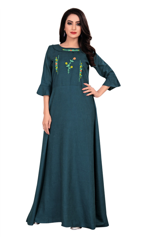 princess trade link Anarkali Gown(Green)