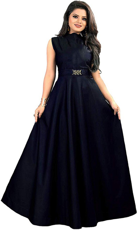 xarlon Anarkali Gown(Dark Blue)