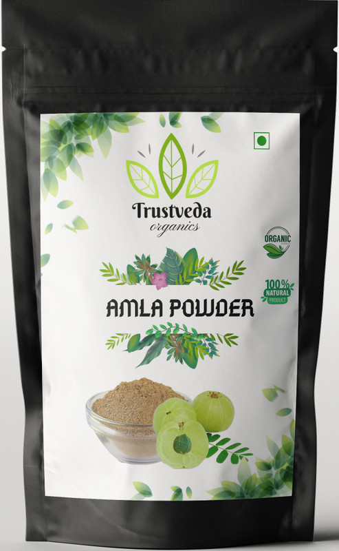 trustveda organics 100% Pure & Organic Amla ( Indian Gooseberry ) Powder For Hair and Skin Pack of 1 (100 g)(100 g)